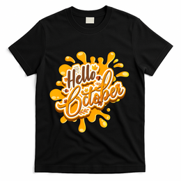 Hello October Fun Fall T-Shirt - Black