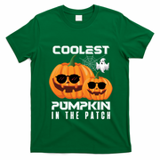 Halloween Pumpkin Coolest Pumpkin In The Patch Vintage Gift T-Shirt - Irish Green
