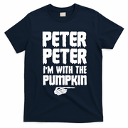 Halloween Peter Peter IM With The Pumpkin T-Shirt - Navy Blue