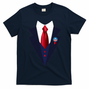 Halloween President Politician Suit Costume Trump T-Shirt - Navy Blue