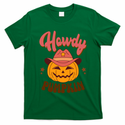 Howdy Pumpkin Retro Cute Halloween T-Shirt - Irish Green