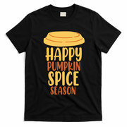 Happy Pumpkin Spice Season Coffee Lover T-Shirt - Black