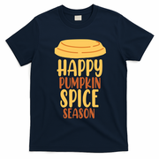 Happy Pumpkin Spice Season Coffee Lover T-Shirt - Navy Blue
