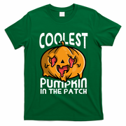 Halloween Pumpkin Sunglasses Coolest Pumpkin In The Patch Cool Gift T-Shirt - Irish Green