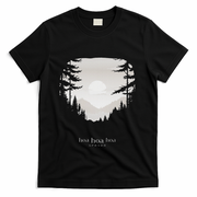 Hoa Season Autumn Fall Mist Trendy Graphic T-Shirt - Black