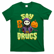 Halloween Say Boo To Drugs T-Shirt - Irish Green