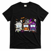 Hilarious School Bus Driver Costume for Halloween T-Shirt - Black