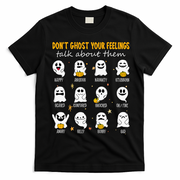 Halloween School Counselor DonT Ghost Your Feeling Teacher T-Shirt - Black