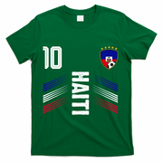 Haiti Soccer Fan Number 10 Graphic Jersey T-Shirt - Green