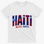 Haiti Soccer Lovers Allez, Haïti! T-Shirt - White