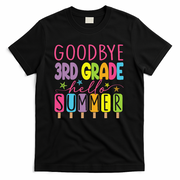 Hello Summer Last Day Of School Goodbye 3rd Grade T-Shirt - Black