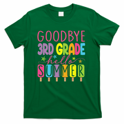 Hello Summer Last Day Of School Goodbye 3rd Grade T-Shirt - Green