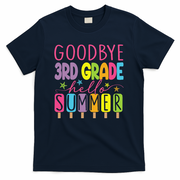 Hello Summer Last Day Of School Goodbye 3rd Grade T-Shirt - Navy