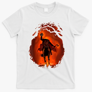 Halloween Scary Pumpkin Headless Horseman T-Shirt - White