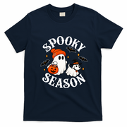 Halloween Spooky Season Ghost Witchy Funny T-Shirt - Navy Blue