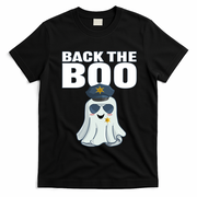 Halloween Spooky Seas The Boo Funny Police Ghost Gift T-Shirt - Black