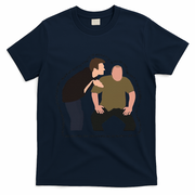 Her Sister Was A Witch Bro Funny Halloween T-Shirt - Navy Blue