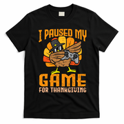 Happy Thanksgiving Dabbing Gamer Turkey T-Shirt - Black