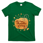 Happy Thanksgiving Holiday Pumpkin Autumn T-Shirt - Green