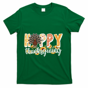 Happy Thanksgiving Turkey Cute Holiday T-Shirt - Green