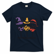 Holidays Wine Glasses Festive T-Shirt - Navy