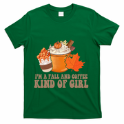 Im A Fall And Coffee Kind Of Girl Cute T-Shirt - Green