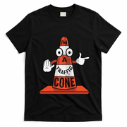 Im A Traffic Cone Halloween Last Minute Costume Funny T-Shirt - Black