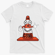 Im A Traffic Cone Halloween Last Minute Costume Funny T-Shirt - White