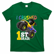 I Crushed Preschool Monster Truck Graduation Cap Gift T-Shirt - Green