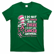 I Do Not Like Cancer Here Or There Breast Cancer Awareness T-Shirt - Irish Green