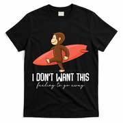 I Dont Want This Feeling To Go Away Surf Monkey T-Shirt - Black