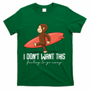 I Dont Want This Feeling To Go Away Surf Monkey T-Shirt - Green
