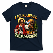 I Found Jesus Still Looking Bigfoot T-Shirt - Navy