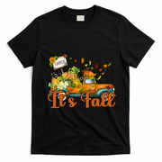Its Fall Pumpkin Vintage Truck T-Shirt - Black