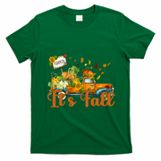Its Fall Pumpkin Vintage Truck T-Shirt - Irish Green