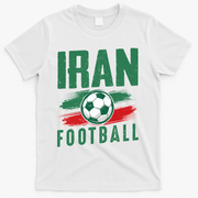 Iran Football Soccer Team Fan Flag T-Shirt - White