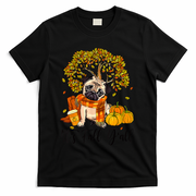 It's Fall Y'all Pug Dog Pumpkin Autumn Thanksgiving T-Shirt - Black
