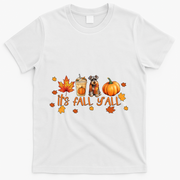 ItS Fall YAll Pumpkin Spice Latte Dog Miniature Schnauzer Gift T-Shirt - White
