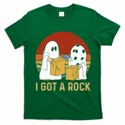 I Got A Rock Halloween Trick Or Treat Ghost T-Shirt - Irish Green