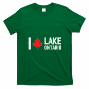 I Heart Maple Leaf Lake Ontario Canada T-Shirt - Irish Green