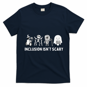 Inclusion Isnt Scary SLP Halloween Sped Teacher Inclusion T-Shirt - Navy Blue