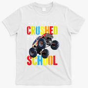 I Just Crushed Preschool Monster Truck Graduation PreK T-Shirt - White