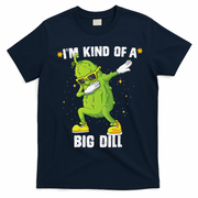 Im Kind Of Big Dill Pickle Dabbing Halloween Cucumber T-Shirt - Navy Blue