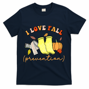 I Love Fall Prevention Halloween T-Shirt - Navy