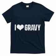 I Love Gravy Thanksgiving T-Shirt - Navy