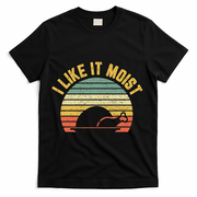 I Like It Moist Retro Funny Thanksgiving T-Shirt - Black