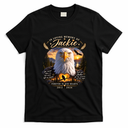 In Loving Memoru Of Jackie Bald Eagle Memorial Tribute RIP 2012-2026 T-Shirt - Black