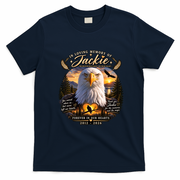 In Loving Memoru Of Jackie Bald Eagle Memorial Tribute RIP 2012-2026 T-Shirt - Navy Blue