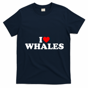 I Love Whales T-Shirt - Navy Blue