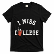 I Miss College Vintage T-Shirt - Black